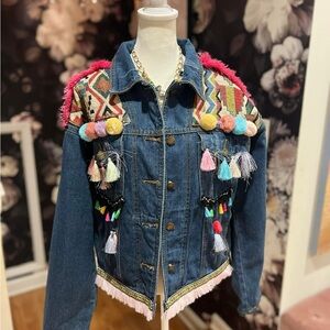 Unique jean jacket.